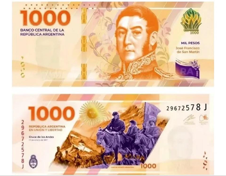 Nuevo billete de $1.000: confirman cómo será y qué figura histórica estará en el diseño