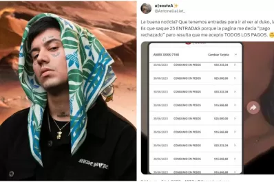 Compró una entrada para ver a Duki pero cometió un inusitado error y casi le da un infarto