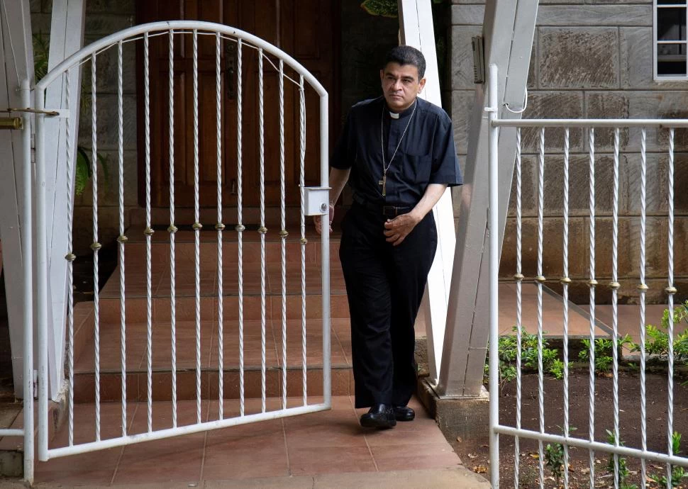 PRESO. Rolando Alvarez, obispo de Matagalpa, se niega a salir del país.  reuters 