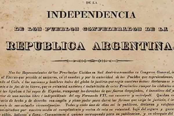 La Aduana recupera un documento original de la declaración de la  Independencia de 1816