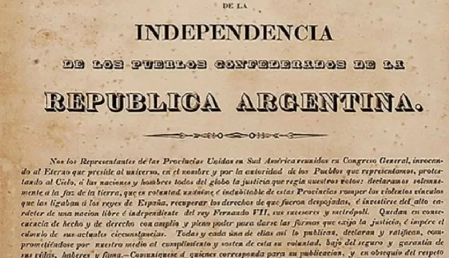 La Aduana recupera un documento original de la declaración de la Independencia de 1816