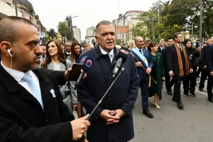 Osvaldo Jaldo, durante los actos por el Día de la Independencia. FOTO COMUNICACIÓN PÚBLICA