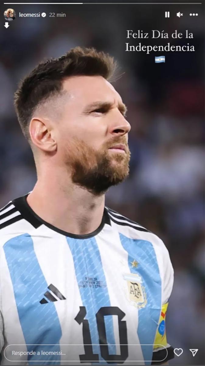 Messi realizó un saludo por el Día de la Independencia que no pasó desapercibido