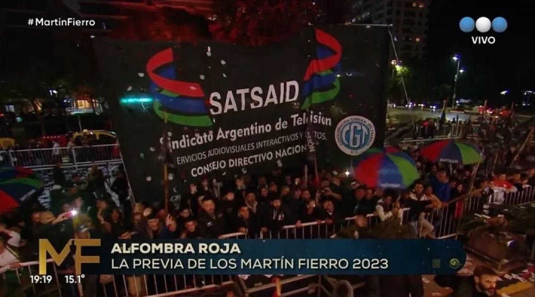 Protesta en los Martín Fierro: a la sombra de la gran gala, trabajadores de TV reclamaron mejoras salariales