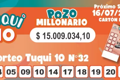 Tuqui 10: cómo fue el sorteo del domingo 9 de julio
