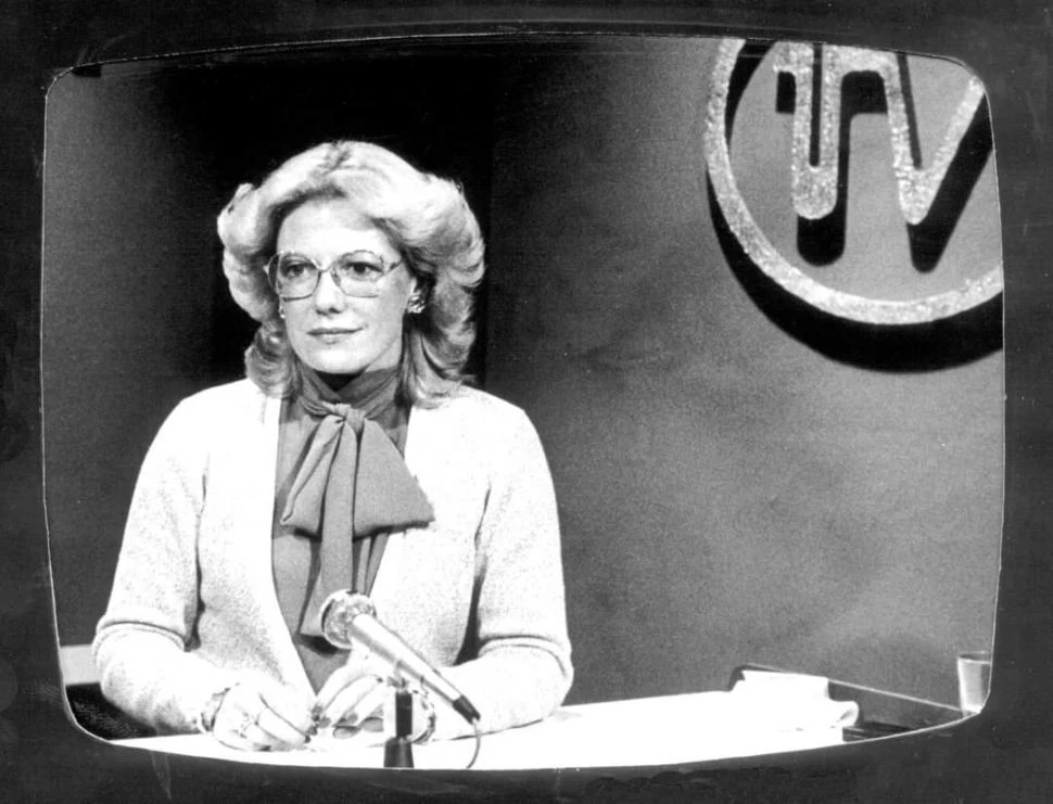 UN EMBLEMA DE CANAL 10. Silvia Rolandi comenzó en la emisora universitaria en 1967 y cerró su carrera como gerenta de noticas del informativo. 
