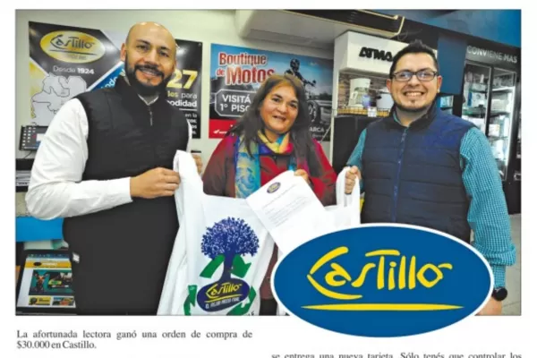 Números de la Suerte: Teresa Liliana Salazar ganó una orden de compra de $30.000 en Castillo