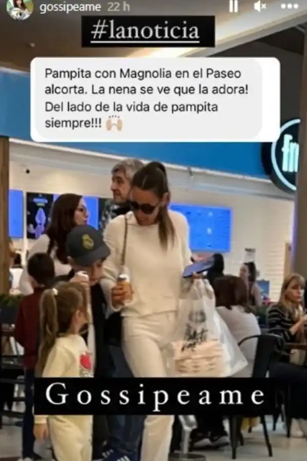 La foto de Pampita con Magnolia Vicuña 