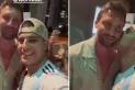Habló el argentino que le dio el beso viral a Lionel Messi: Fue espontáneo