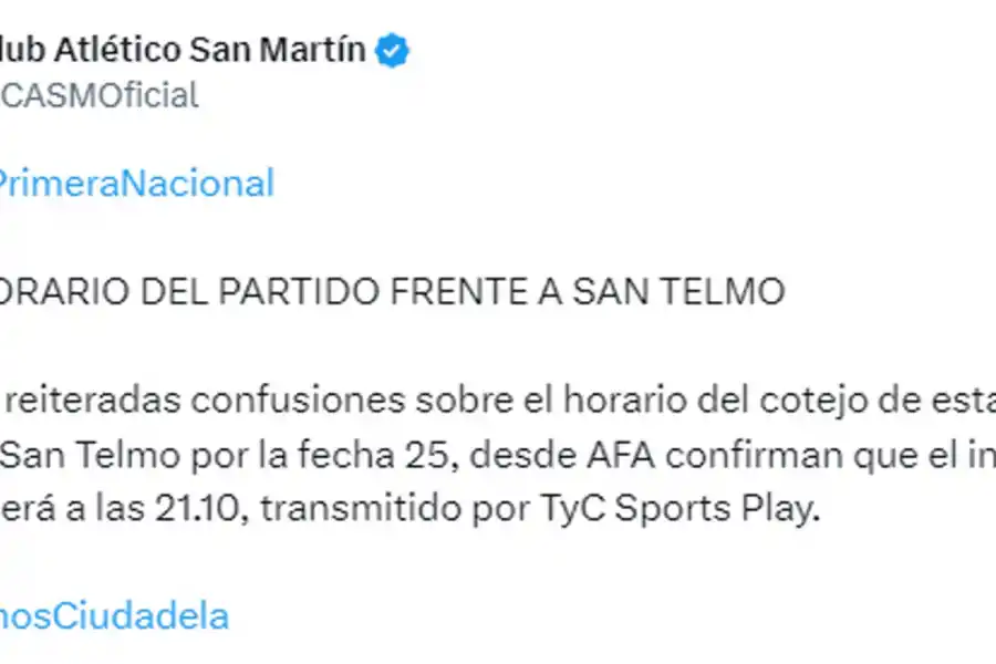 CAPTURA DE TWITTER / @CASAMOFICIAL.