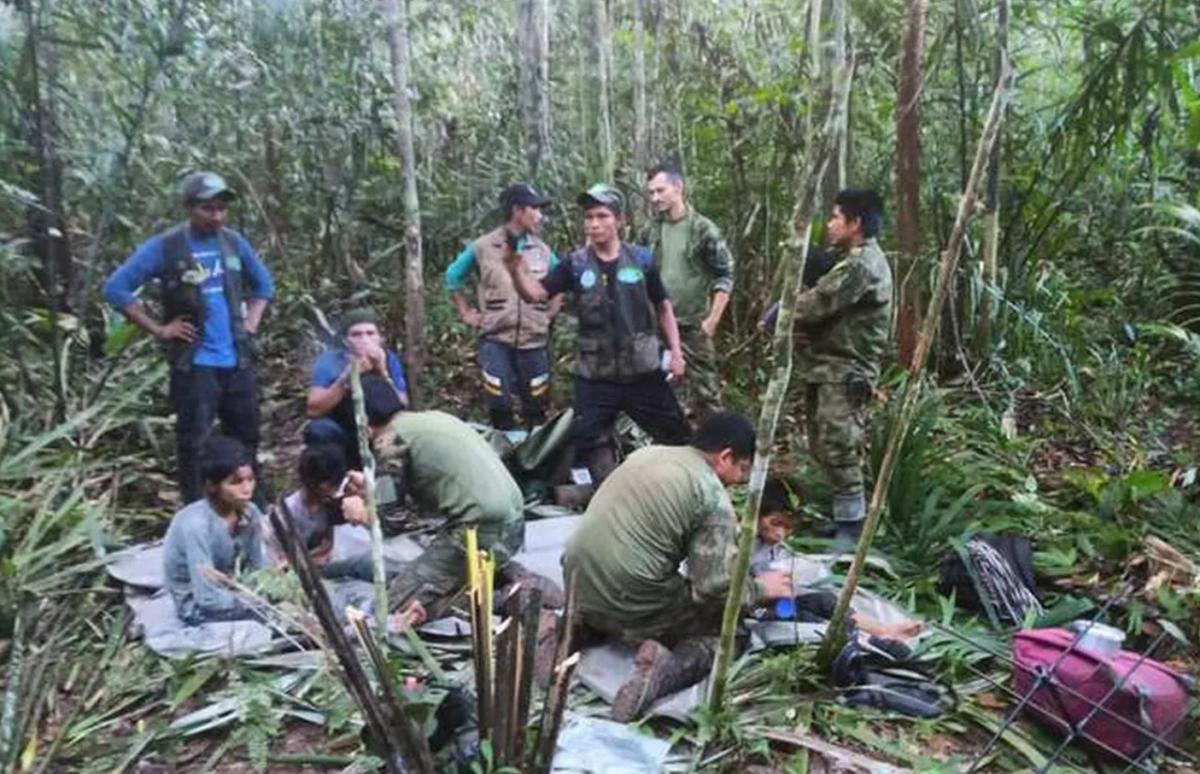 Cuatro hermanitos estuvieron 40 días perdidos en la selva colombiana