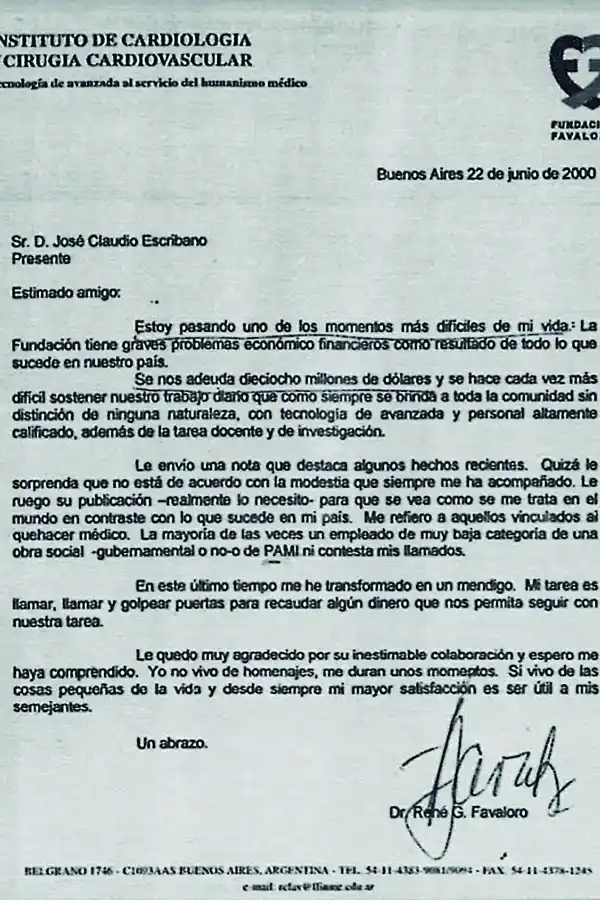 René Favaloro, el gigante que cayó ante los corruptos