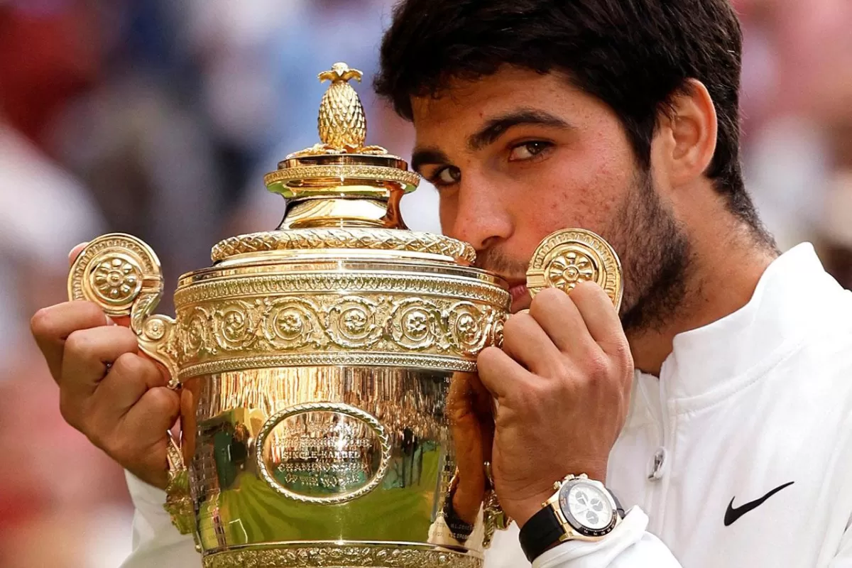 Galería de imágenes: Alcaraz le ganó a Djokovic y a los 20 años se consagró campeón de Wimbledon