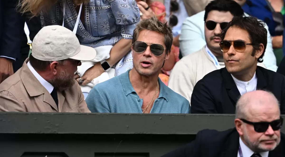 Brad Pitt deslumbró en Wimbledon