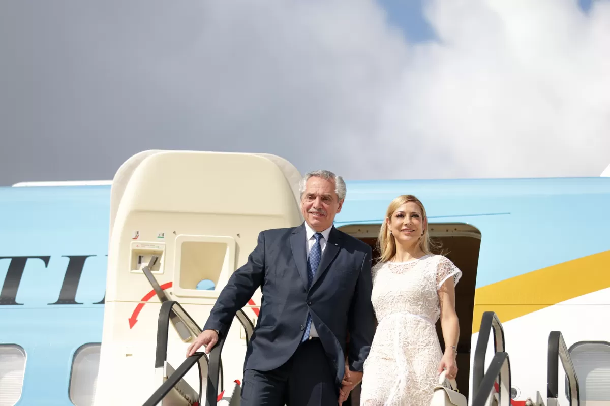 El presidente arribó a Bruselas. FOTO CASA ROSADA