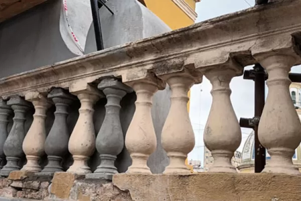 Cada detalle lleva muchísimo trabajo en la iglesia San Francisco