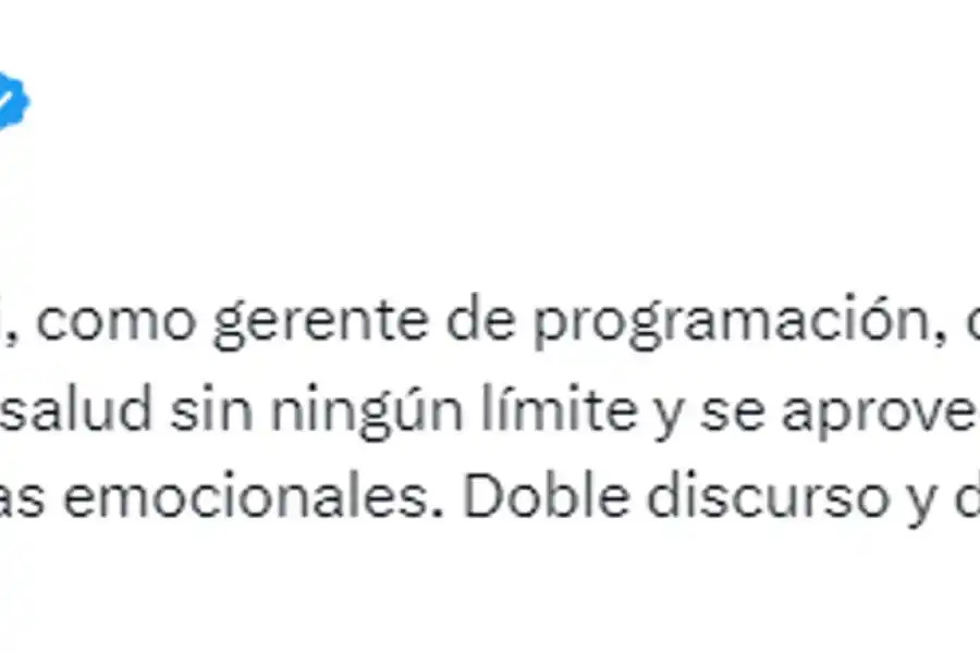 CAPTURA DE TWITTER / @RIALJORGE.