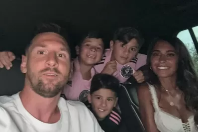 “Nos vemos en Miami”, el pícaro saludo en la intimidad de los hijos de Lionel Messi