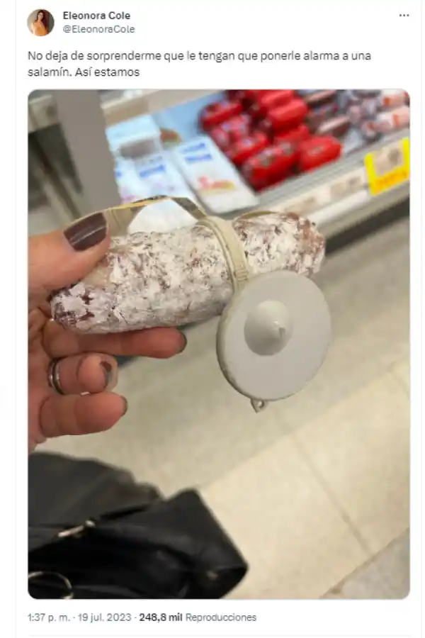 ¿Salamines con alarma antirrobo? La sorprendente medida de un supermercado que se hizo viral