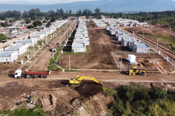 El barrio 110 viviendas en Villa Mariano Moreno, en su último tramo de obra