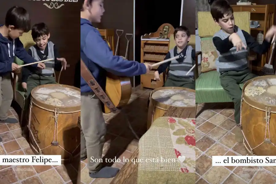 La amistad de dos pequeños músicos de ocho años que emocionó a Soledad Pastorutti