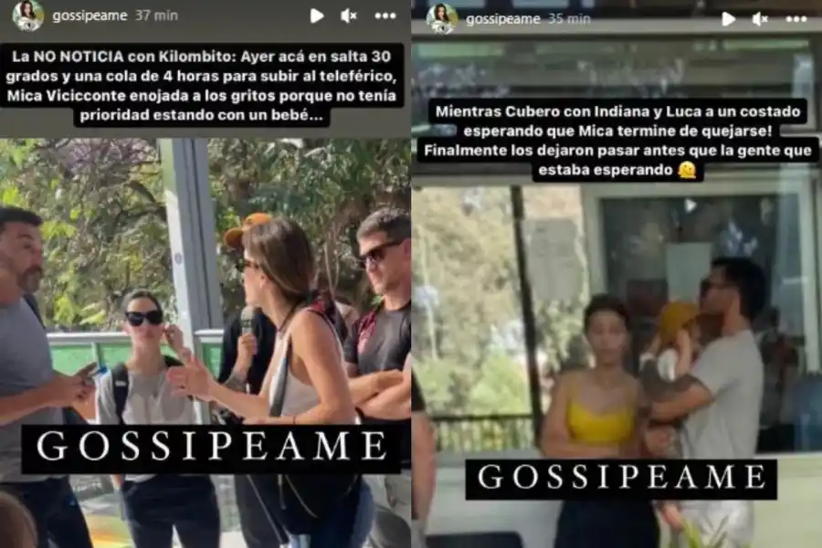 Escracharon a Mica Viciconte por desagradables actitudes en su viaje por el norte argentino