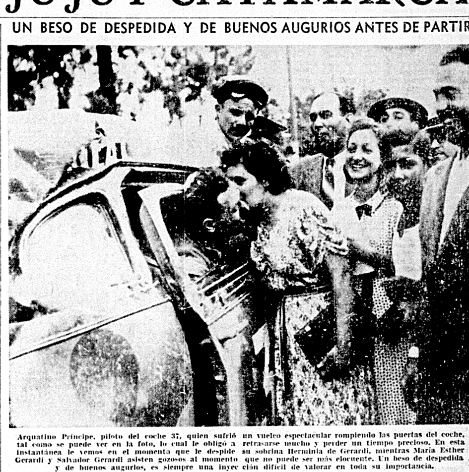 Hojeando el diario: Fangio deja su estela por los caminos tucumanos