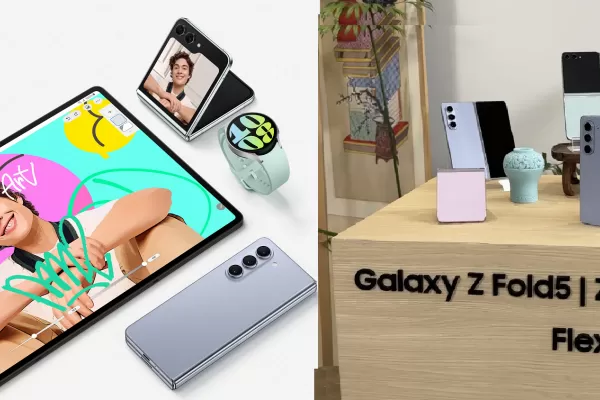 Conocé cómo son los nuevos smartphones plegables de Samsung