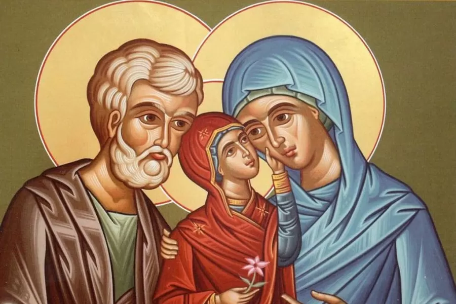 San Joaquín y Santa Ana con María (Imagen ilustrativa)