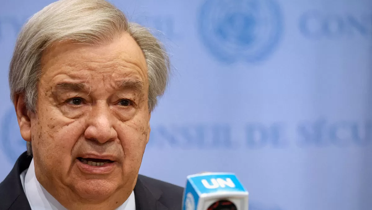 ESTÁ AQUÍ. El secretario general de la ONU, António Guterres, aseguró que el cambio climático es aterrador.