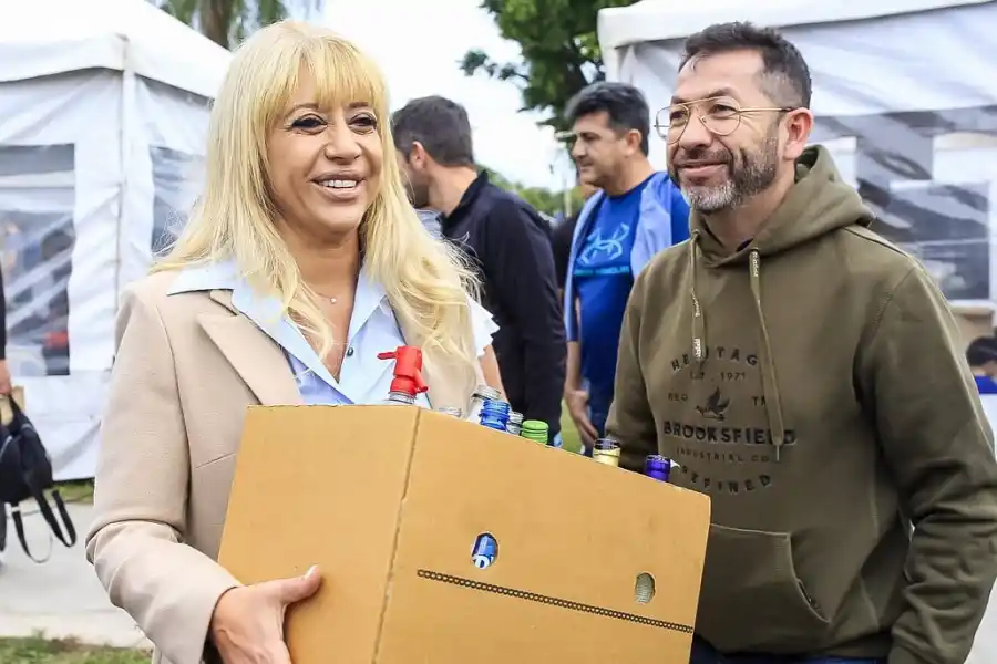 DEL ESPACIO DE LA INTENDENTA ELECTA. Hugo Ledesma, junto a Rossana Chahla. foto de Facebook