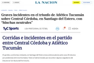Violencia y ataque a la libertad de expresión: así fue la repercusión nacional de lo que pasó entre Atlético Tucumán y Central Córdoba