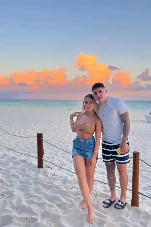 Angi Olivera y Facundo Farías.