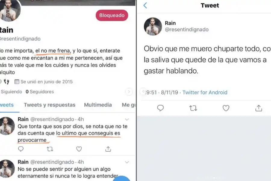 LOS MENSAJES QUE PUBLICABA EN TWITTER. 