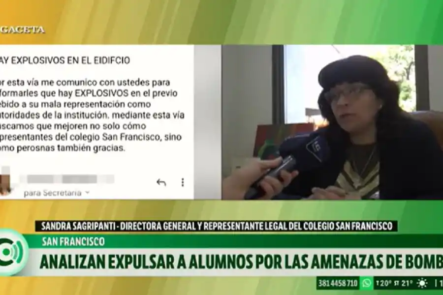 El colegio San Francisco analiza expulsar a dos alumnos por las amenazas de bomba