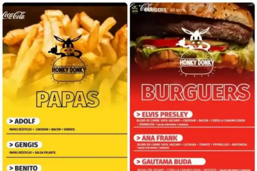 Polémica en Rafaela: un local de comida rápida vendía el combo “Ana Frank con papas Adolf”