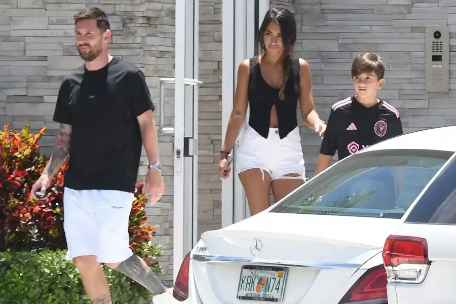 La familia Messi visitó otra casa en Miami