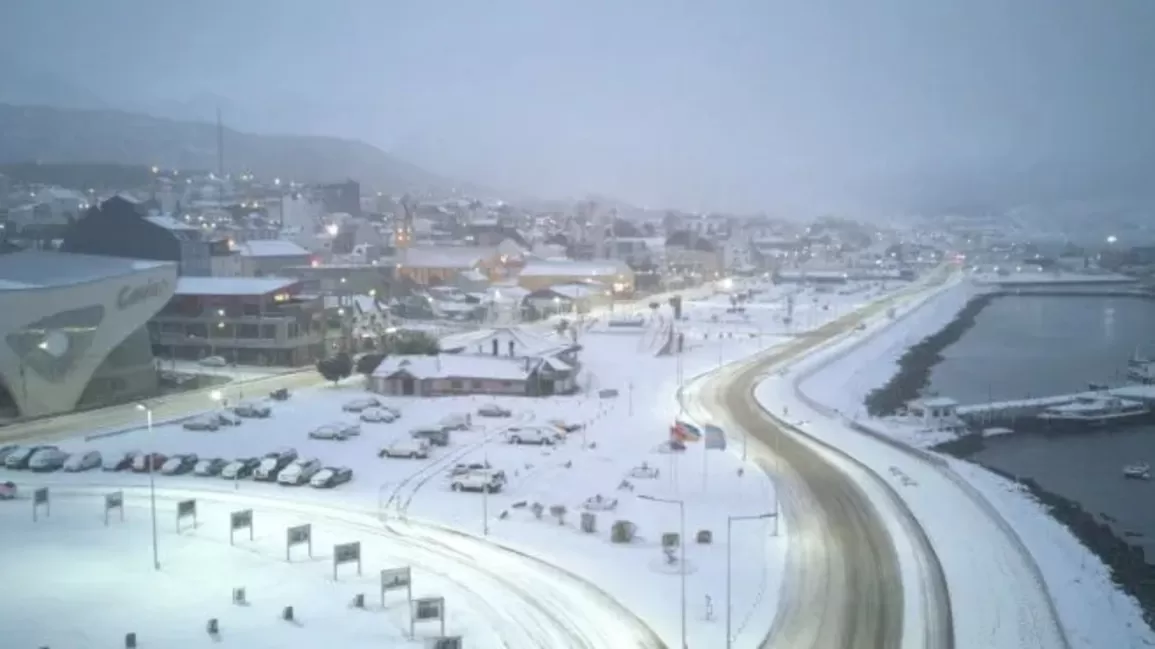 Ushuaia registró la mayor nevada del año