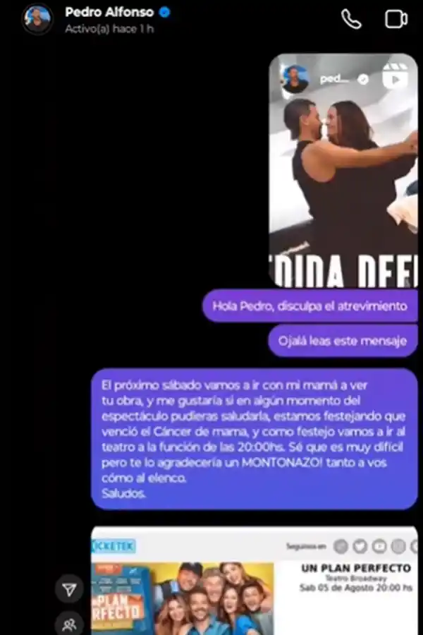 El chat que inició todo.