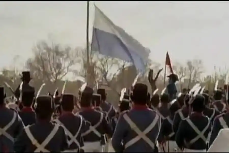 EL DISEÑO ORIGINAL. La bandera dividida en sólo dos franjas. 