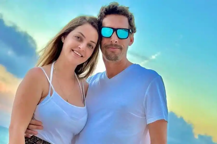 Garon Maia junto a su esposa, quien se suicidó días después de su muerte