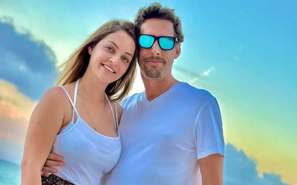 Garon Maia junto a su esposa, quien se suicidó días después de su muerte
