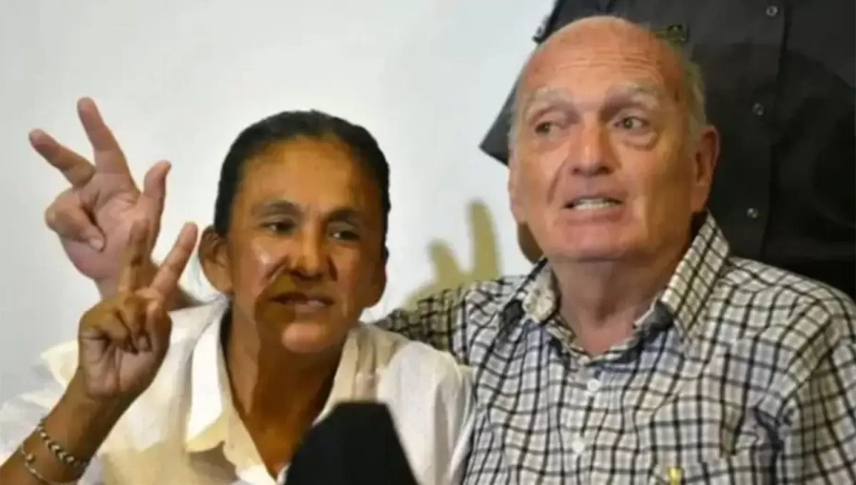 JUNTOS. Milagro Sala y Raúl Noro cumplían arresto domiciliario en el barrio Cuyaya de San Salvador de Jujuy.