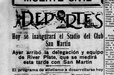 San Martín inauguraba su estadio en Alberdi y Bolivar