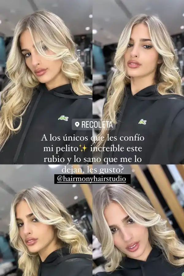 Julieta Poggio se pasó al rubio