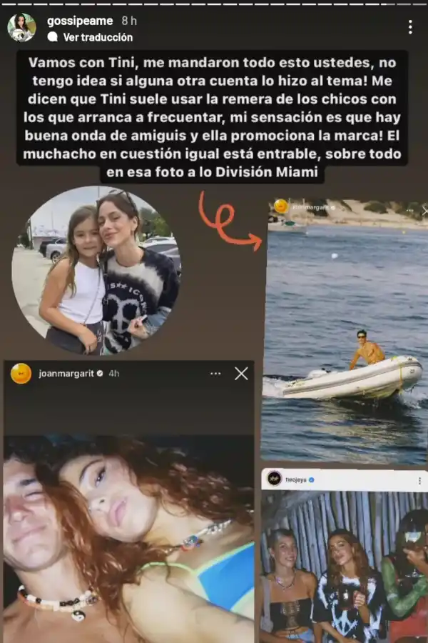 Quién es Biel Juste, el modelo millonario que estaría saliendo con Tini Stoessel