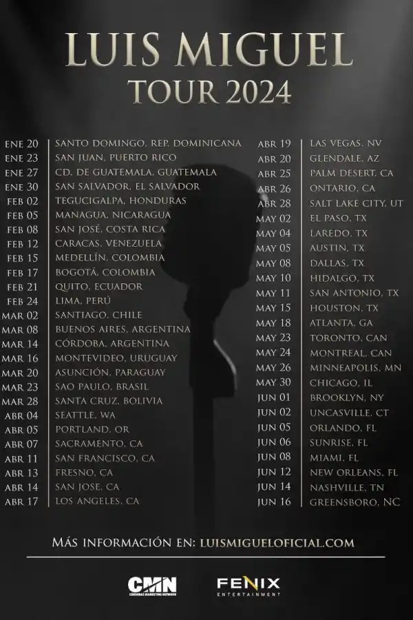 El Tour 2024 de Luis Miguel.