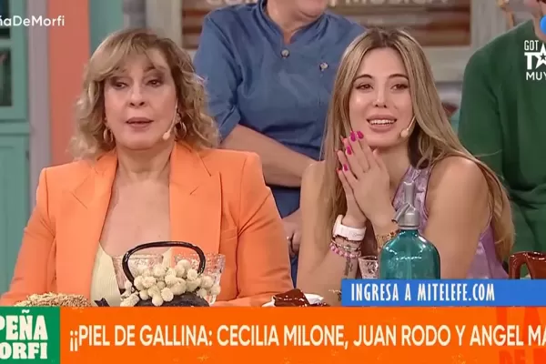 Un extraño ruido irrumpió en La Peña de Morfi y asustó a Georgina Barbarossa: Es Rozín