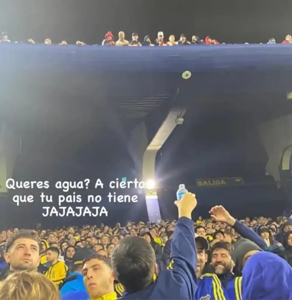 “Mirá uruguayo, agua p…”: la repudiable cargada de los hinchas de Boca a los de Nacional