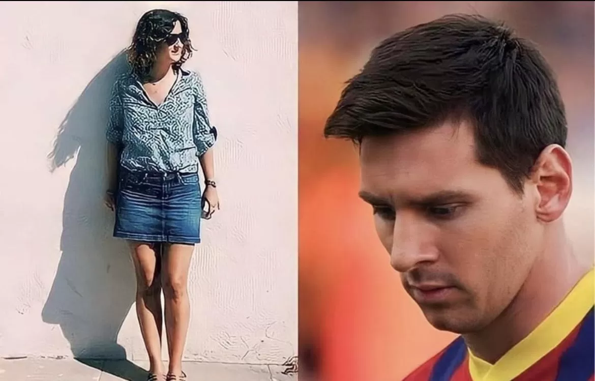 ¿Lionel Messi en la sombra de una extraña mujer? Mirá la imagen que se viralizó en las redes